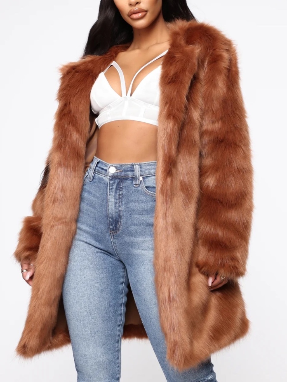 New w/tag Franchesca Fur II Jacket - Brown (XS)